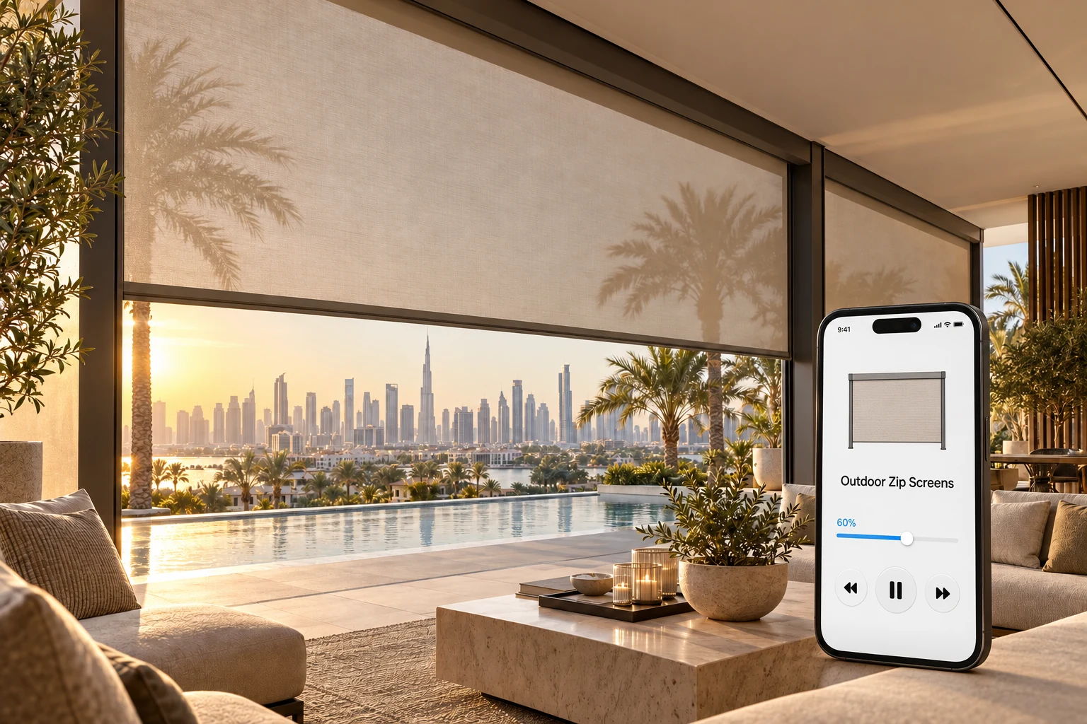 Interior inspiration: Motorized Outdoor / Zip Screens
