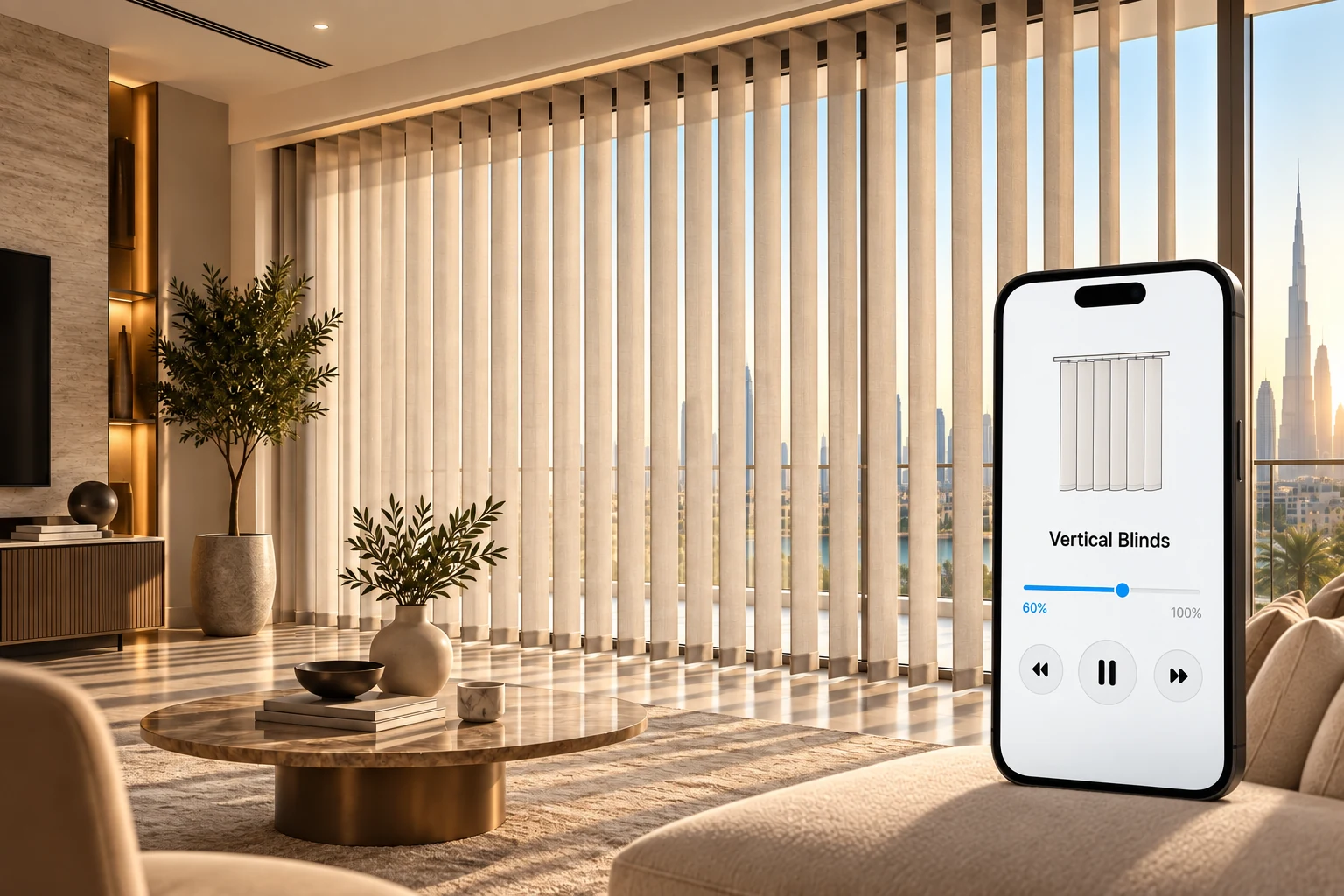 Interior inspiration: Motorized Vertical Blinds